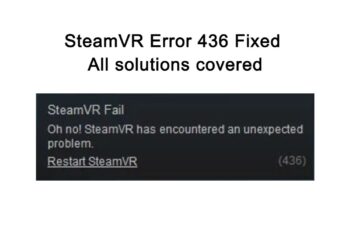 SteamVR Error 436