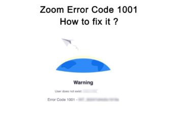 Zoom Error Code 1001