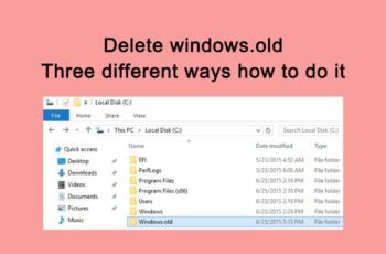 Delete windows.old