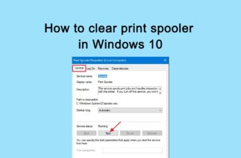 How to clear print spooler in Windows 10