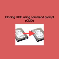 Cloning HDD using command prompt