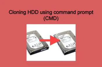 Cloning HDD using command prompt