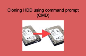 Cloning HDD using command prompt