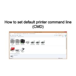 How to set default printer command line