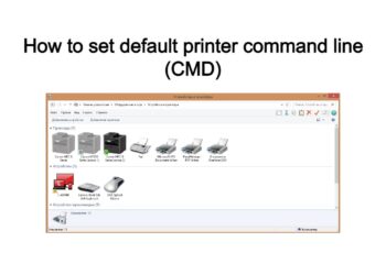 How to set default printer command line