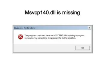 Msvcp140.dll is missing