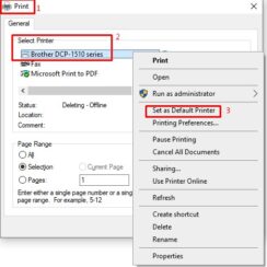 set default printer command line