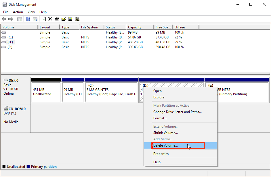 Extend system partition if it is full