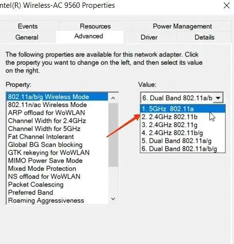 Intel Wi-Fi 6 AX201 not working error message